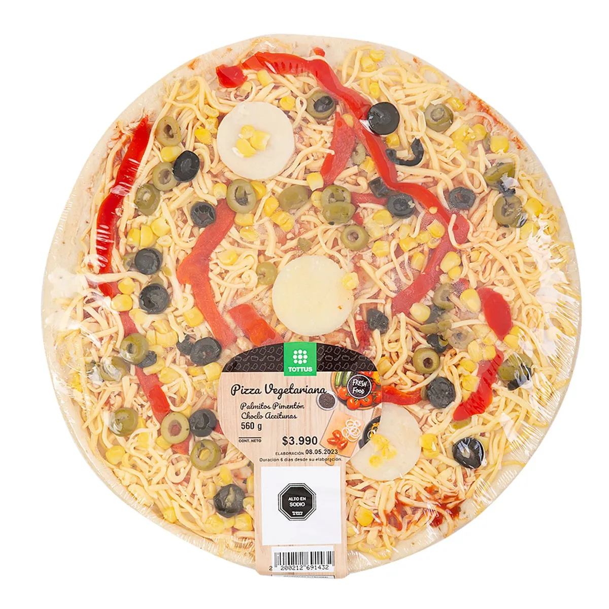 TOTTUS - Pizza Vegetariana Tottus 520 g