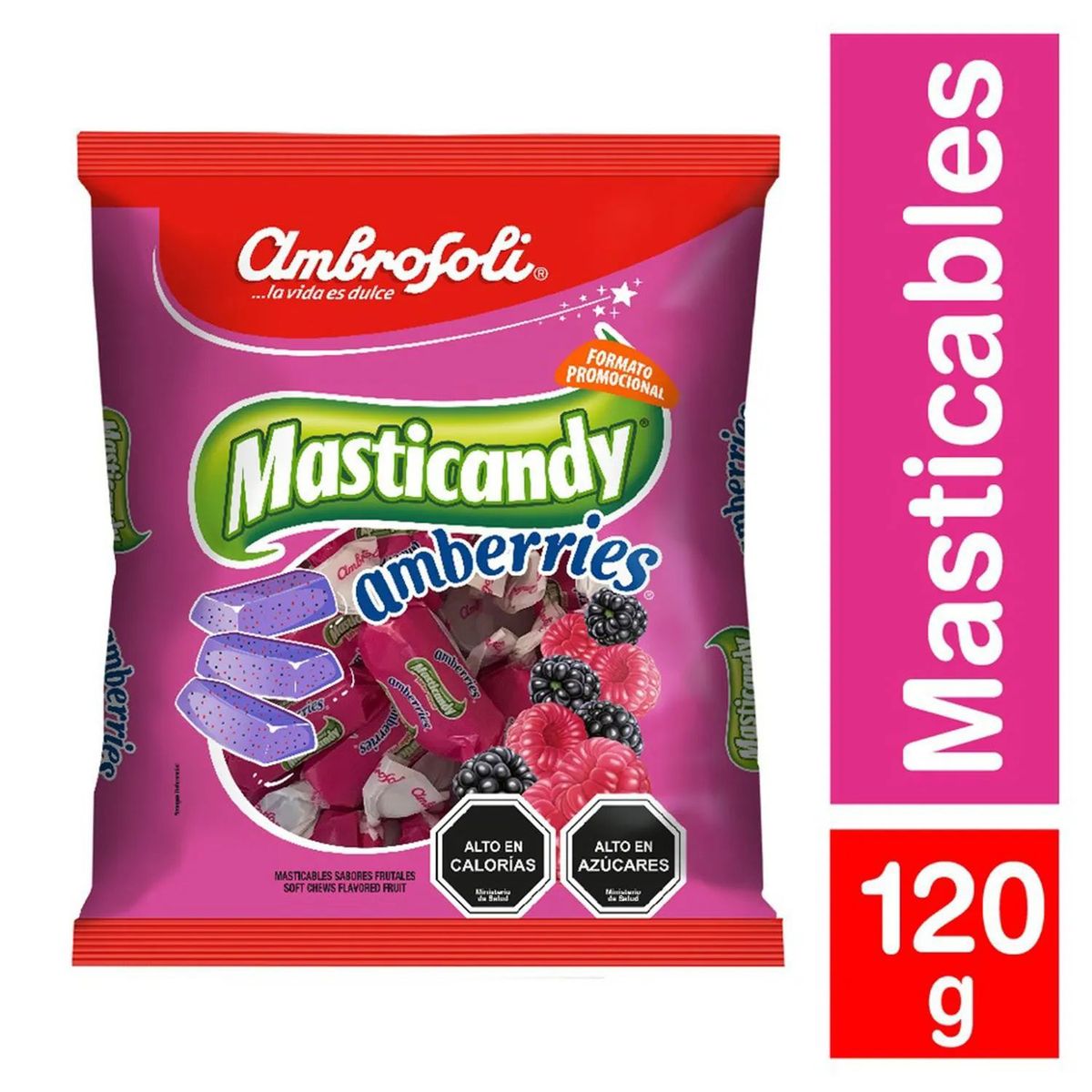 AMBROSOLI - MASTICANDY AMBERRIES 120GR