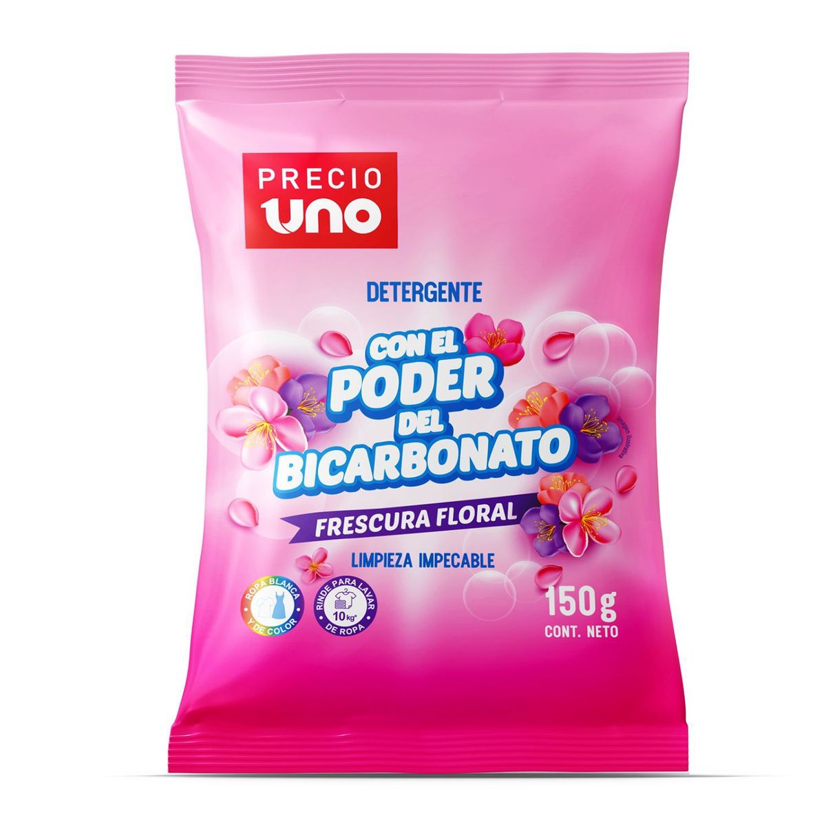 PRECIO UNO - Detergente en Polvo Frescura Floral Precio Uno 150 gr