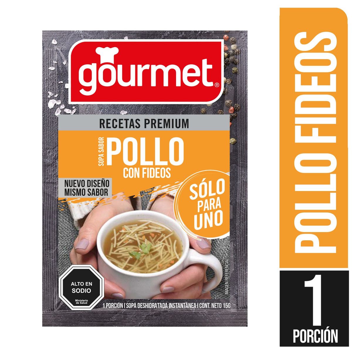 GOURMET - Sopa Pollo con Fideos Gourmet 15 g