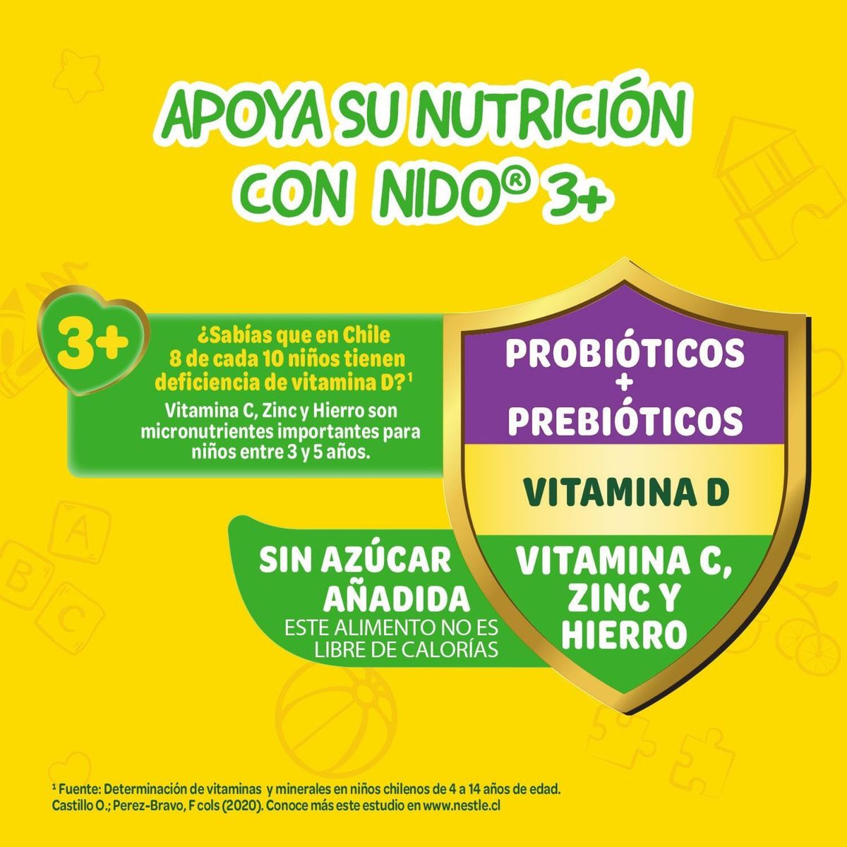 NIDO - Leche en Polvo Etapa 3+ Nido 700 gr