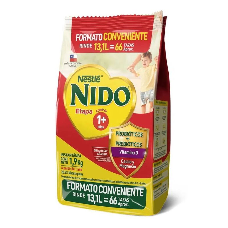 NIDO - Leche en Polvo Nido 1+ Optimus 1900 g