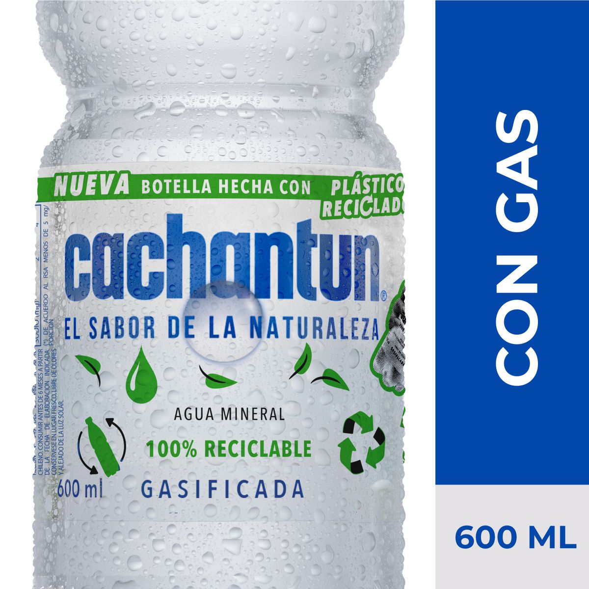 CACHANTUN - Agua Mineral con Gas Cachantun 600 ml