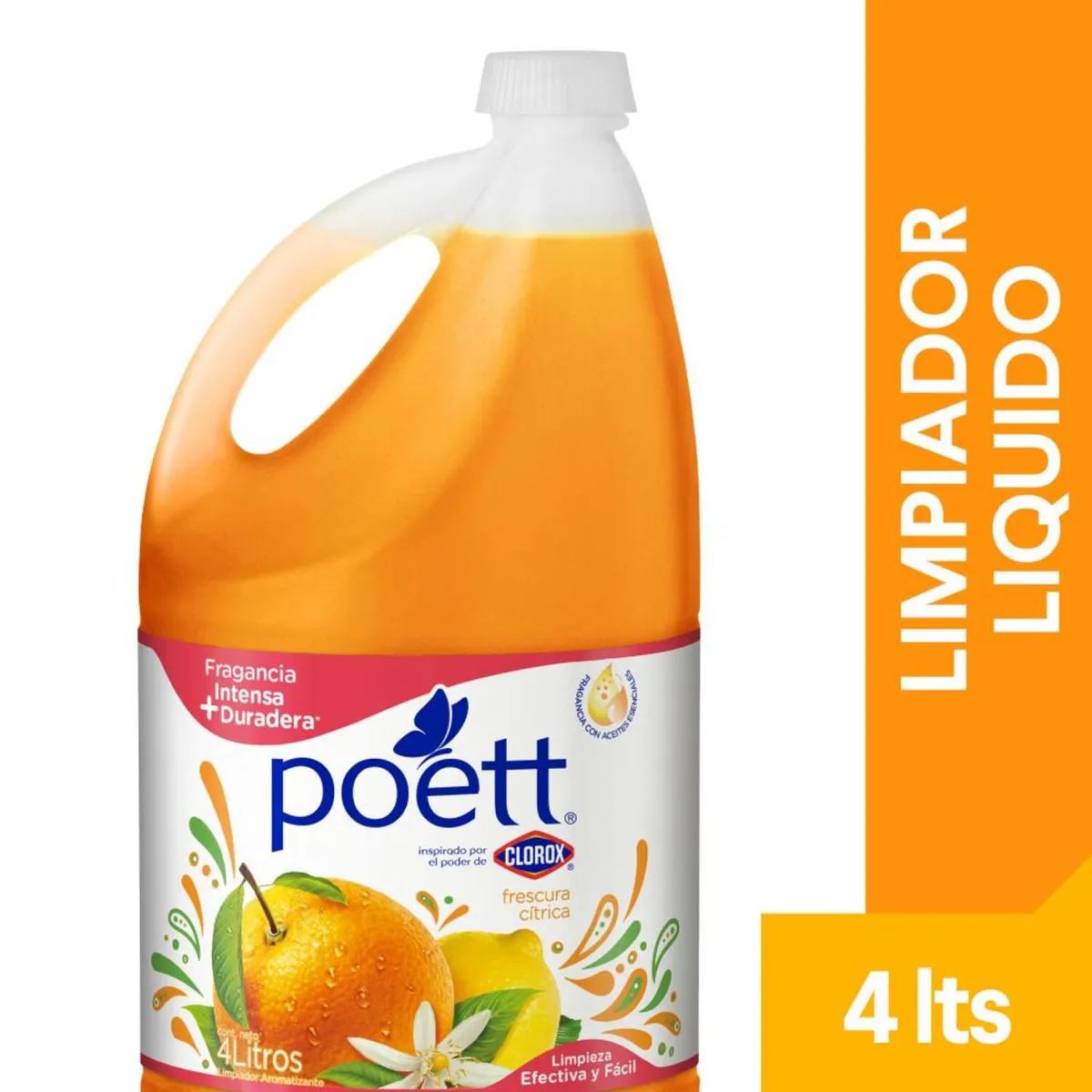 POETT - Limpiador Poett Aroma Frescura Cítrica 4 L