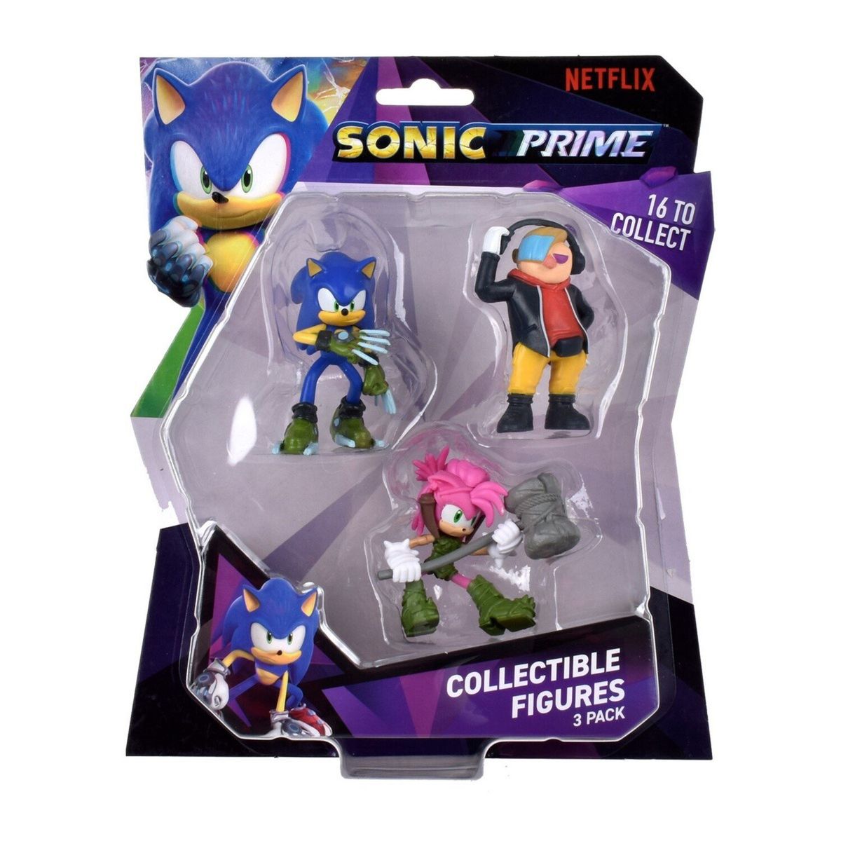 SONIC - PACK 3 FIGURAS SONIC 7CM