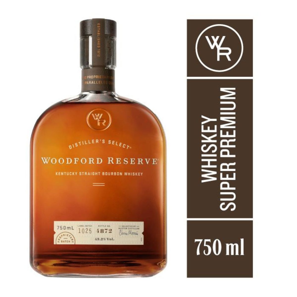WOODFORD RESERVE - Whiskey Bourbon Woodford Reserve 43.2° 750 cc