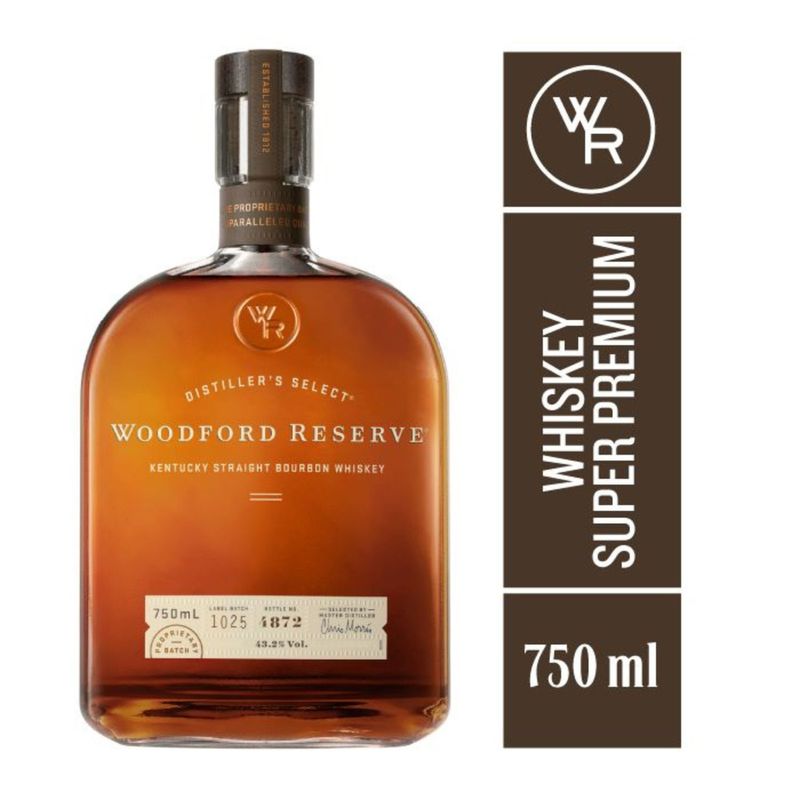 WOODFORD RESERVE - Whiskey Bourbon Woodford Reserve 43.2° 750 cc