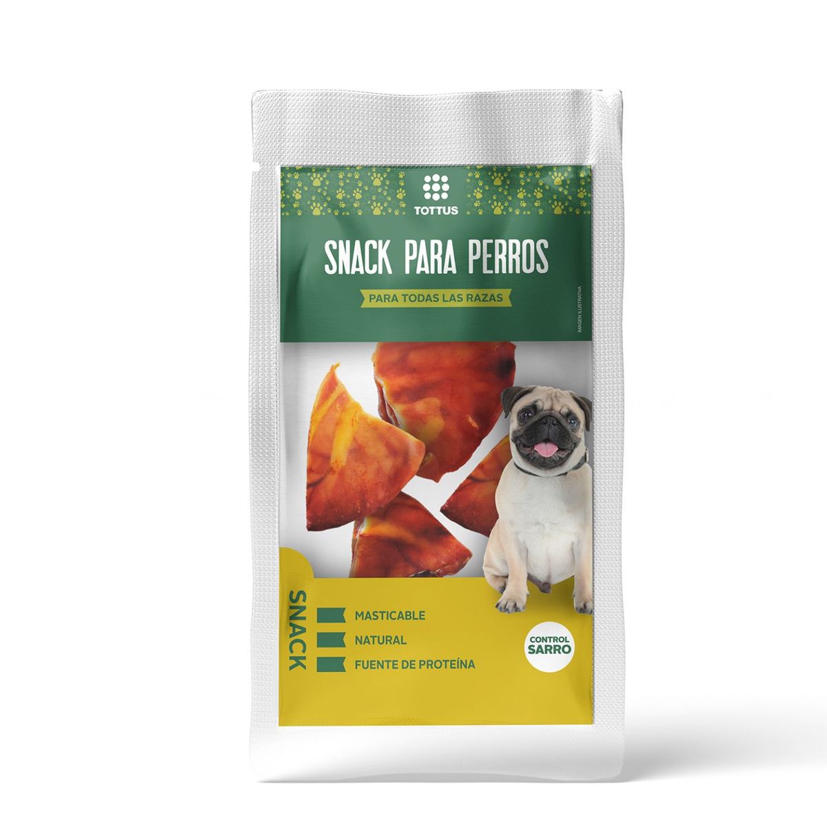 TOTTUS - Snack para Perro Recorte Oreja Cerdo Tottus 100 g