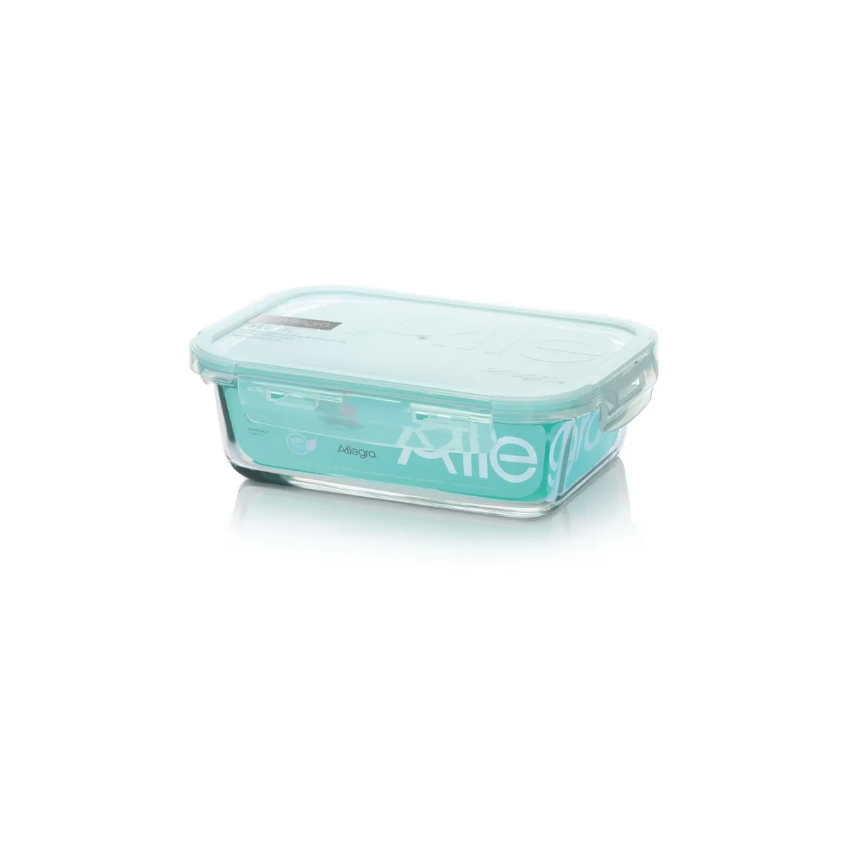 ALLEGRA - Contenedor Hermetico Vidrio Rectangular 600Ml