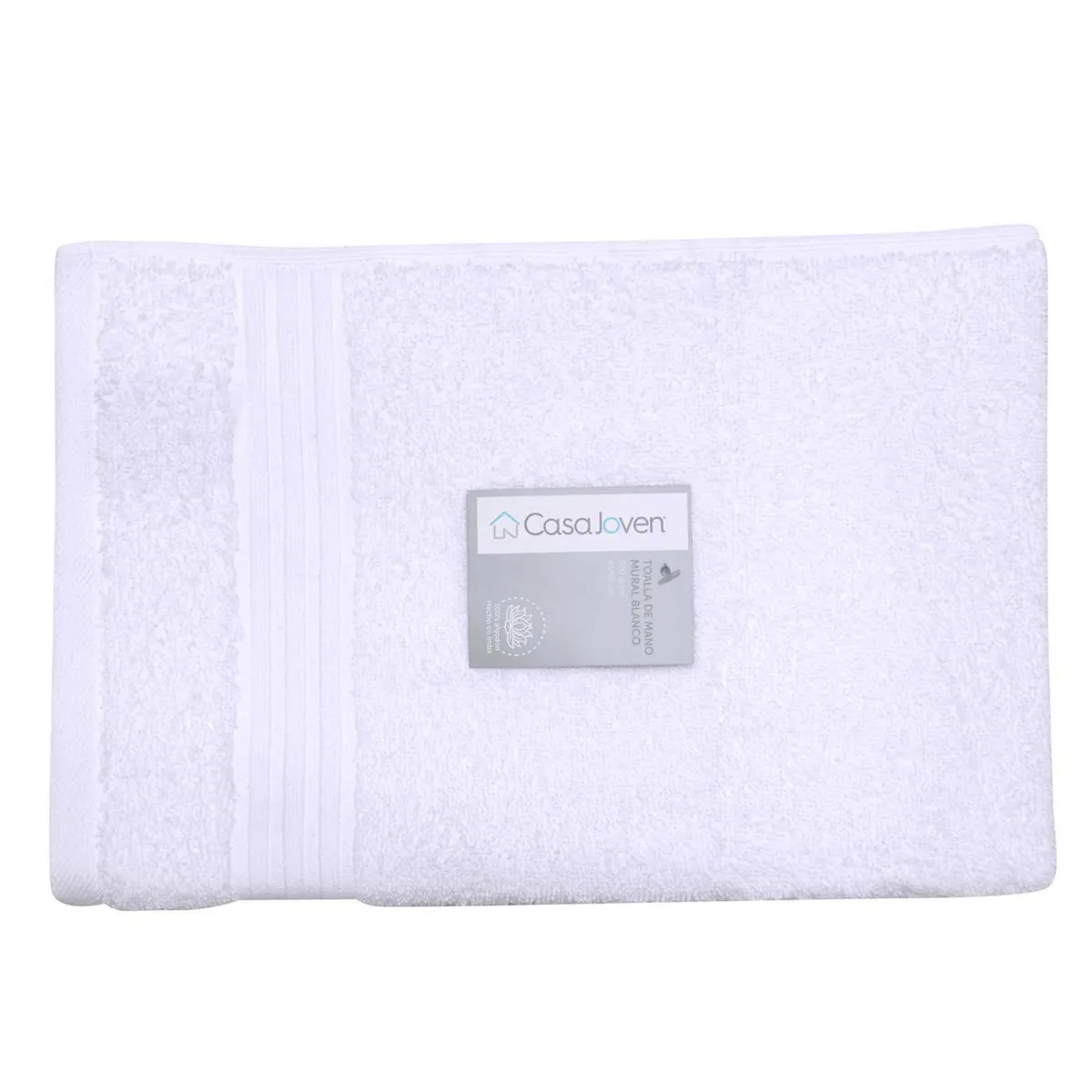 CASA JOVEN - Toalla De Mano Mural Blanco 45x65cm