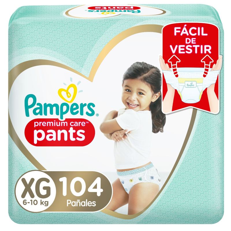 PAMPERS - Pañales Pants Pampers Premium Care XG 104 Un