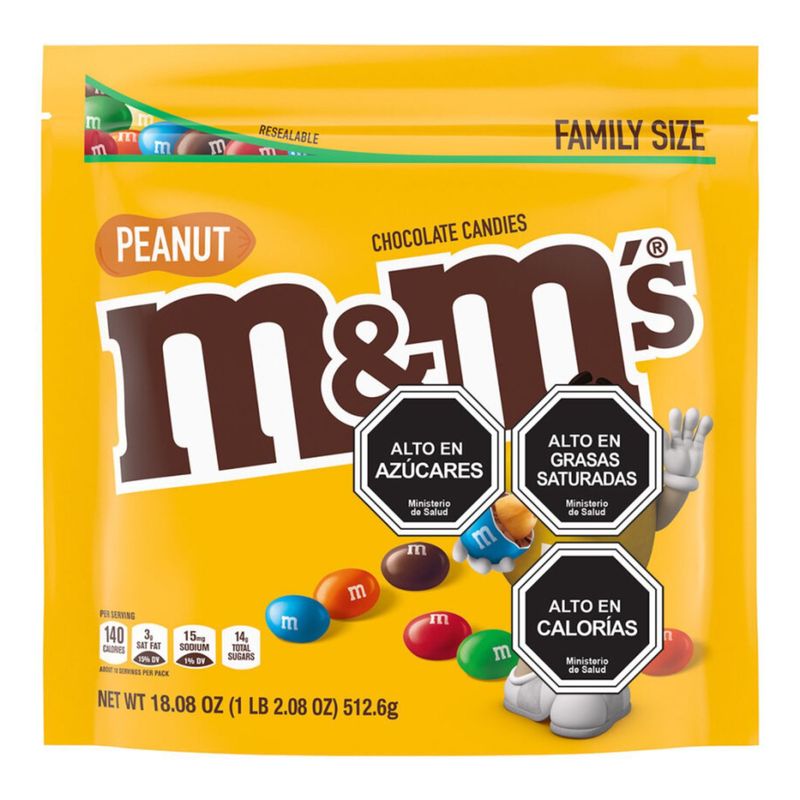 M&MS - Chocolate M&M Peanut 512 g