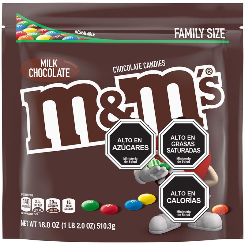 M&MS - Chocolates M&M en grageas Family Size 510.3 g