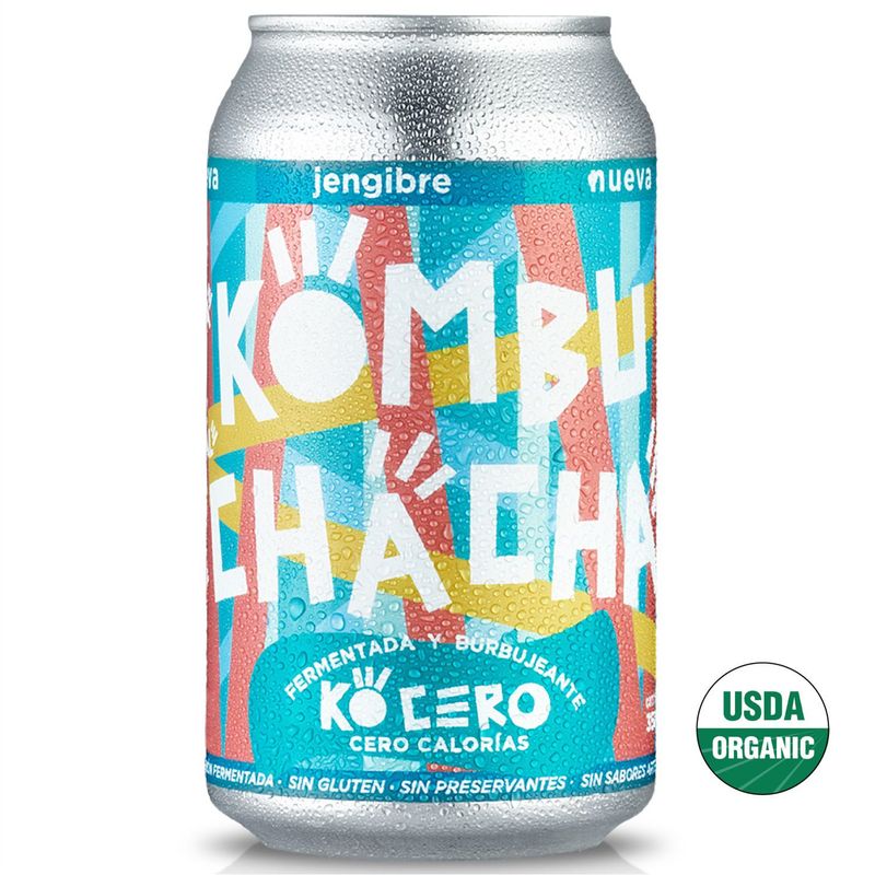 KOMBUCHACHA - Bebida Kombucha Jengibre Cero Kombuchacha 355 cc