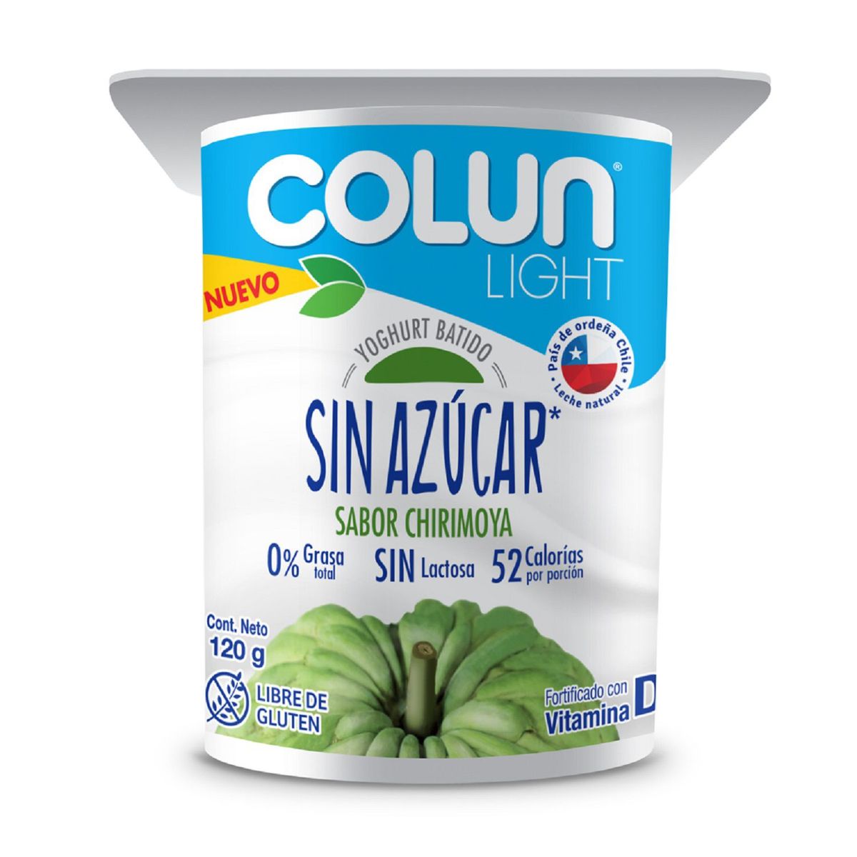 COLUN - Yoghurt Light Sin Azúcar Sabor Chirimoya