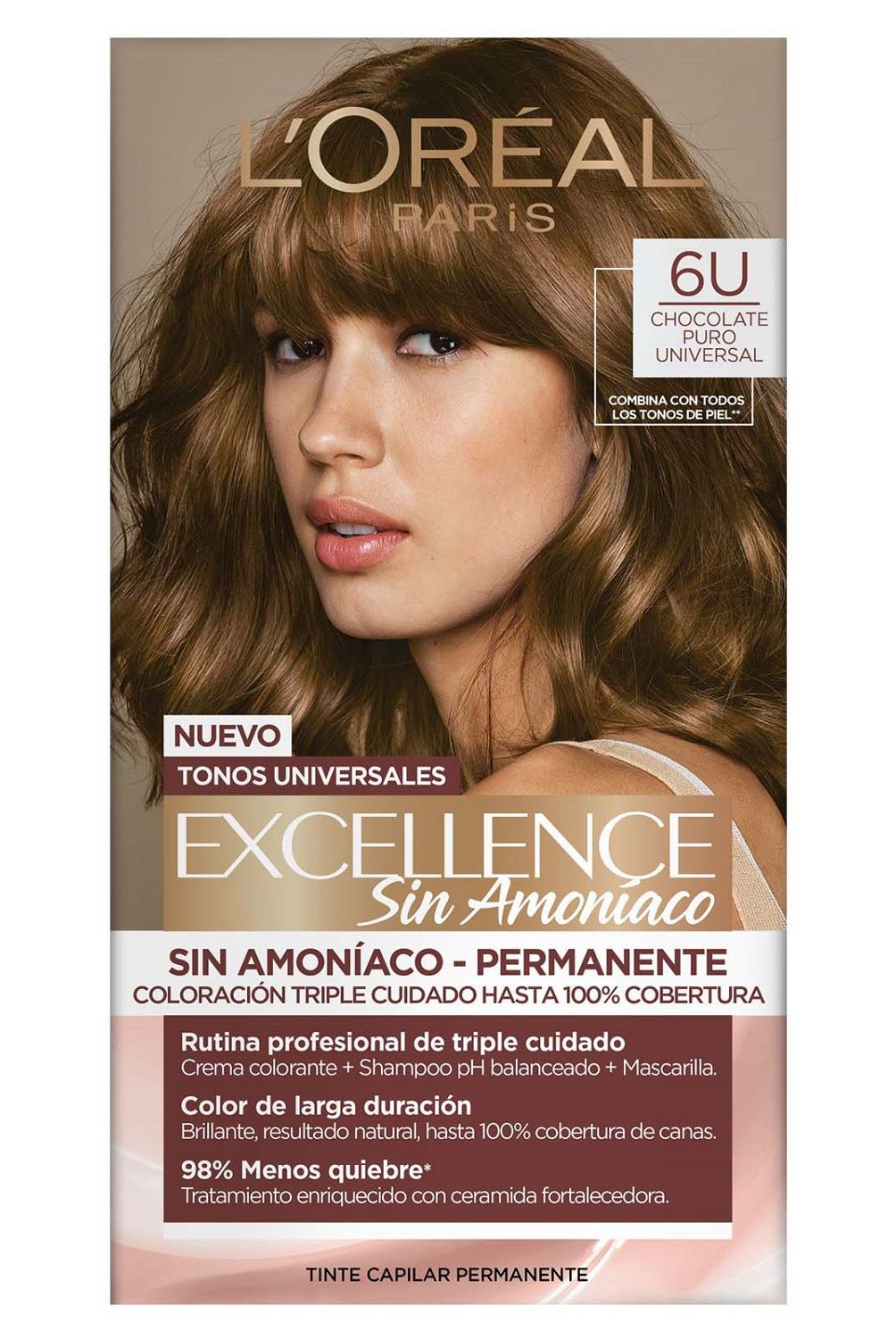 EXCELLENCE - Tintura Excellence Sin Amoniaco Chocolate Puro Universal
