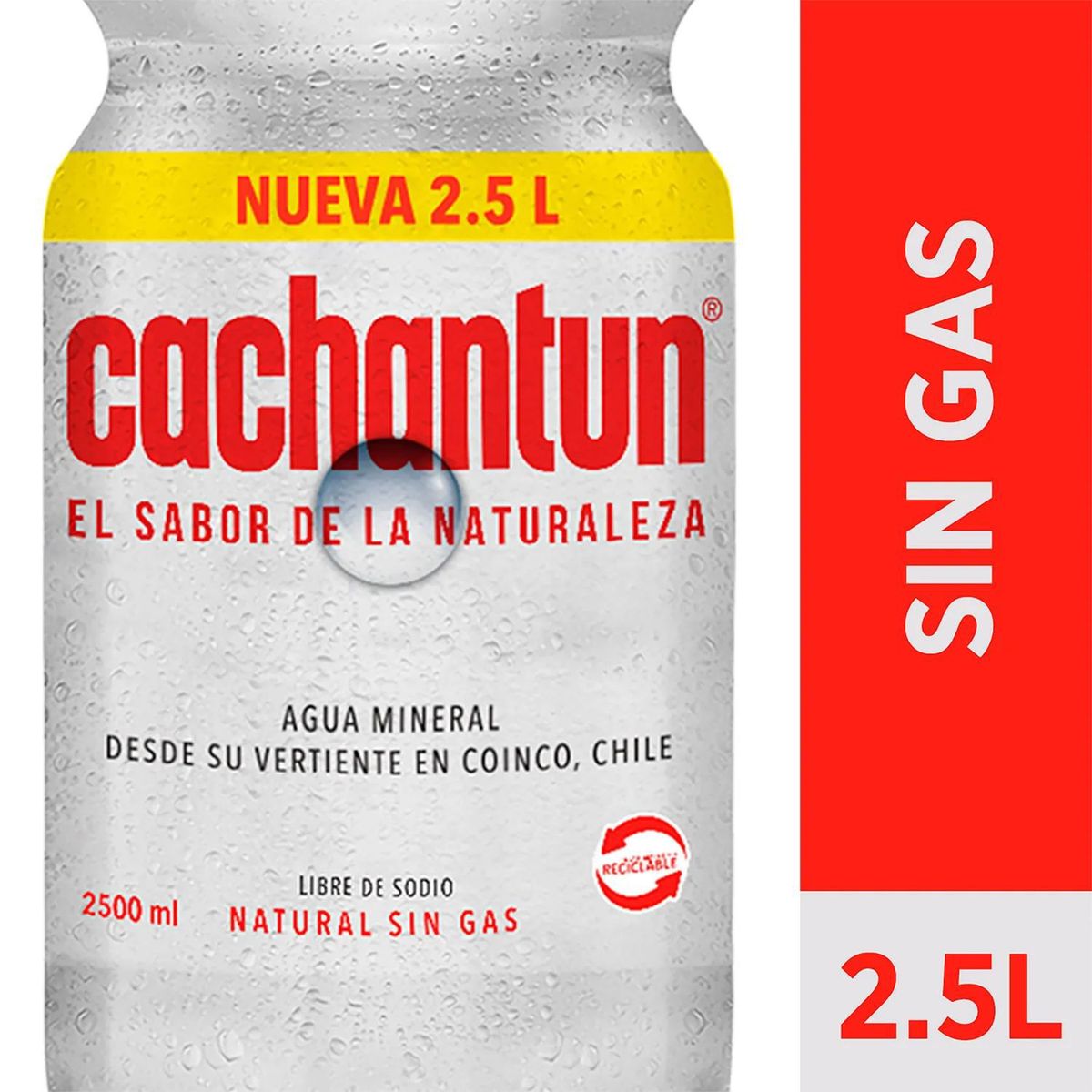 CACHANTUN - Agua Mineral sin Gas Cachantun 2.5 L