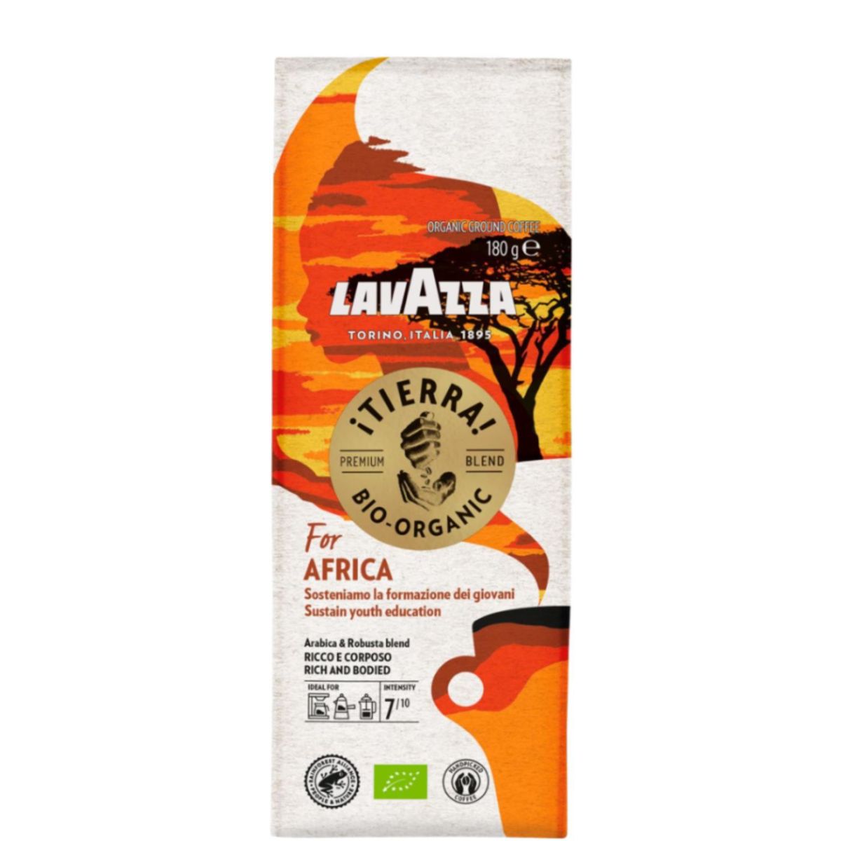 LAVAZZA - Café Molido Orgánico For Africa Lavazza 180 g