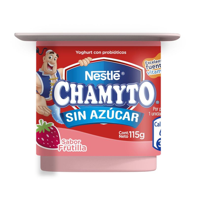 CHAMYTO - Yoghurt con Probióticos Sabor Frutilla
