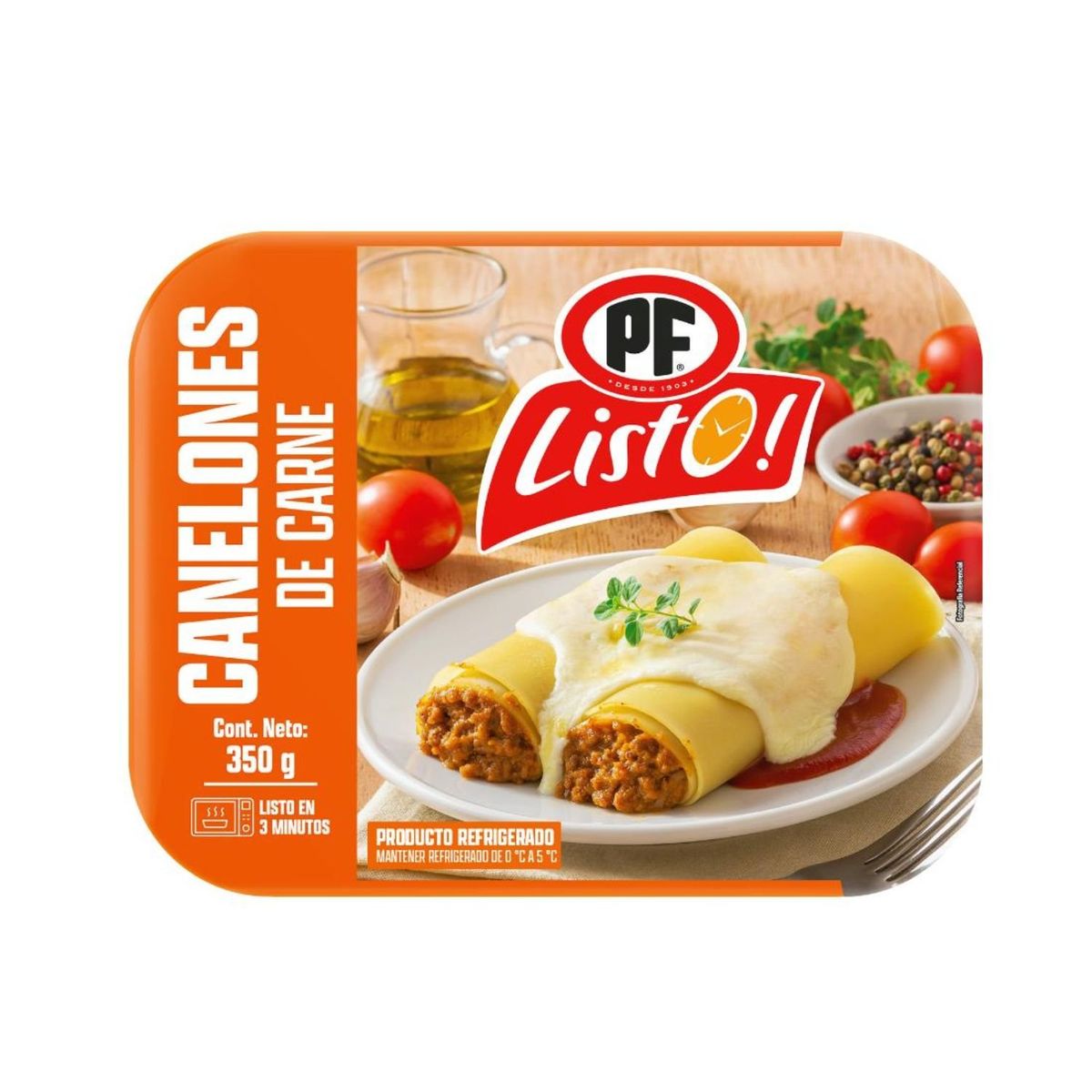 PF LISTO - PLATO CANELON REGRIGERADA PF GRS