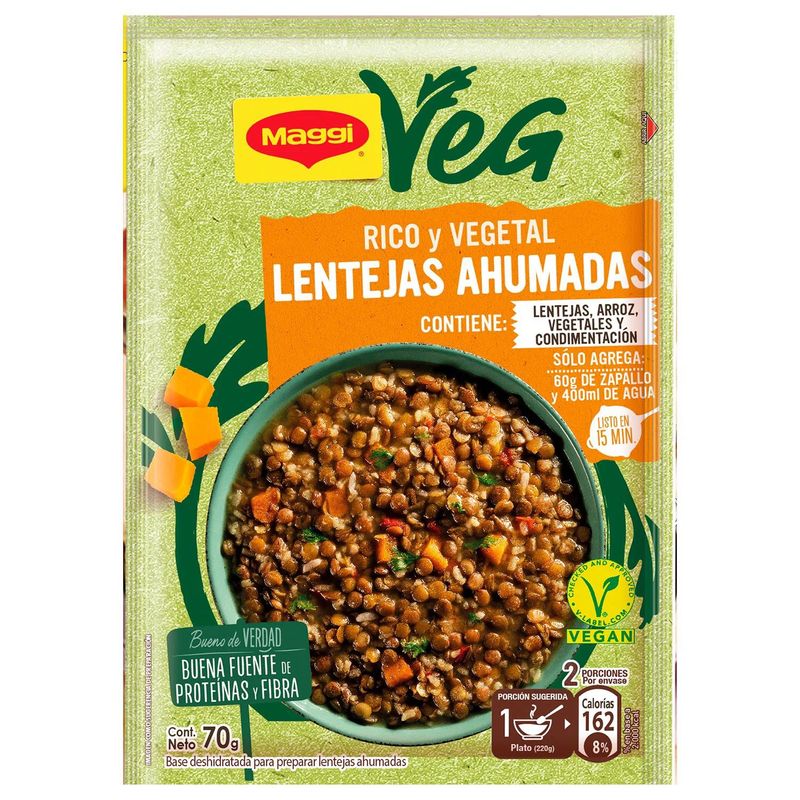 MAGGI - Base de Lentejas Ahumadas Maggi Veg 70 g