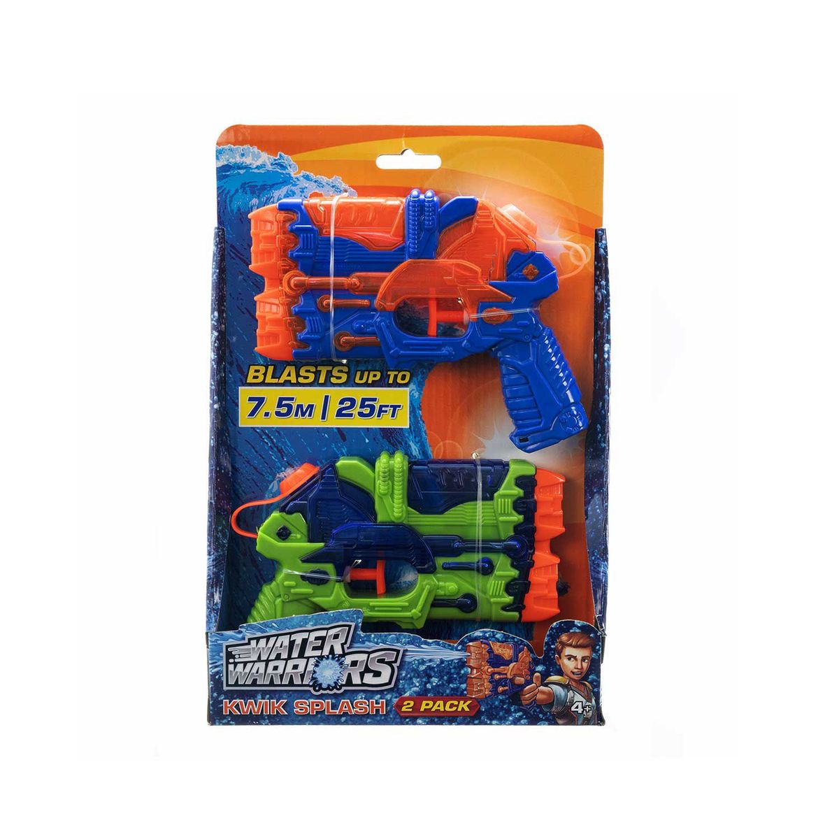 WATER WARRIORS - LANZADOR AGUA KWIK SPLASH PACK 2UN.