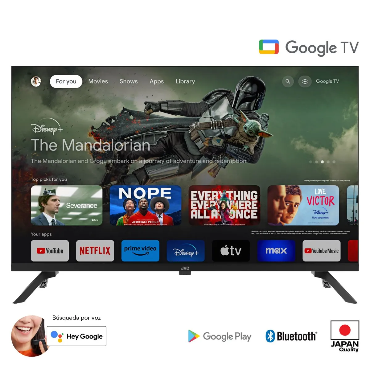 JVC - Smart TV 32 HD Google TV LT-32KB138