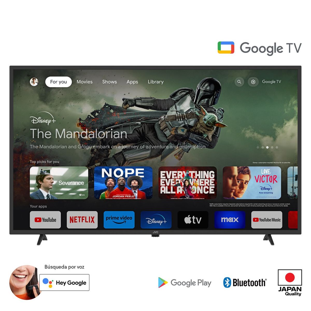 JVC - Smart TV 43 FHD Google  LT-43KB338