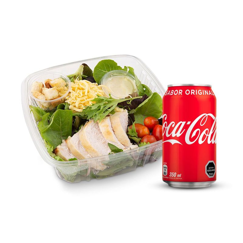 TOTTUS - Combo Ensalada César + Coca Cola Normal Lata 350 ml