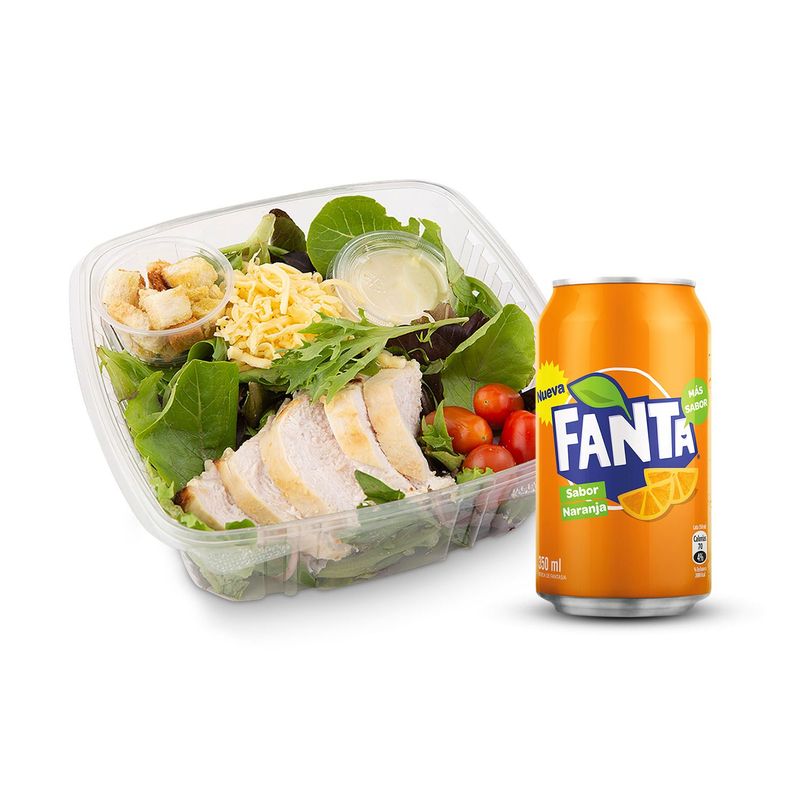 TOTTUS - Combo Ensalada César + Fanta Normal Lata 350 ml