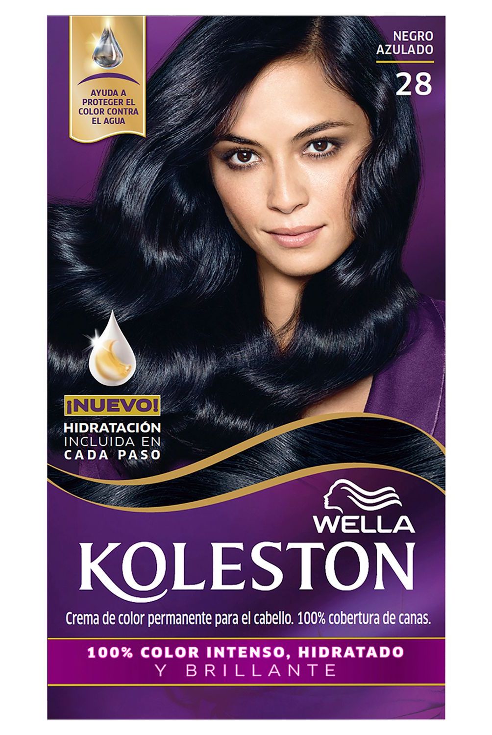KOLESTON - Tintura para el Cabello Negro Azulado 28