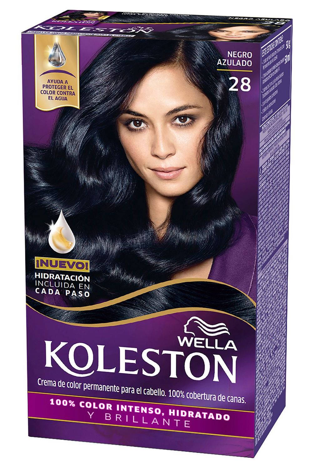 KOLESTON - Tintura para el Cabello Negro Azulado 28