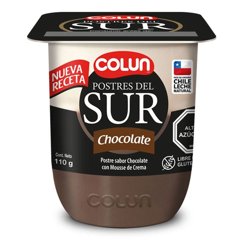 COLUN - Postre del Sur Sabor Chocolate Colun 110 g