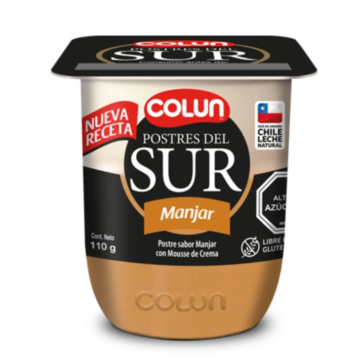 COLUN - Postre del Sur Sabor Manjar Colun 110 g