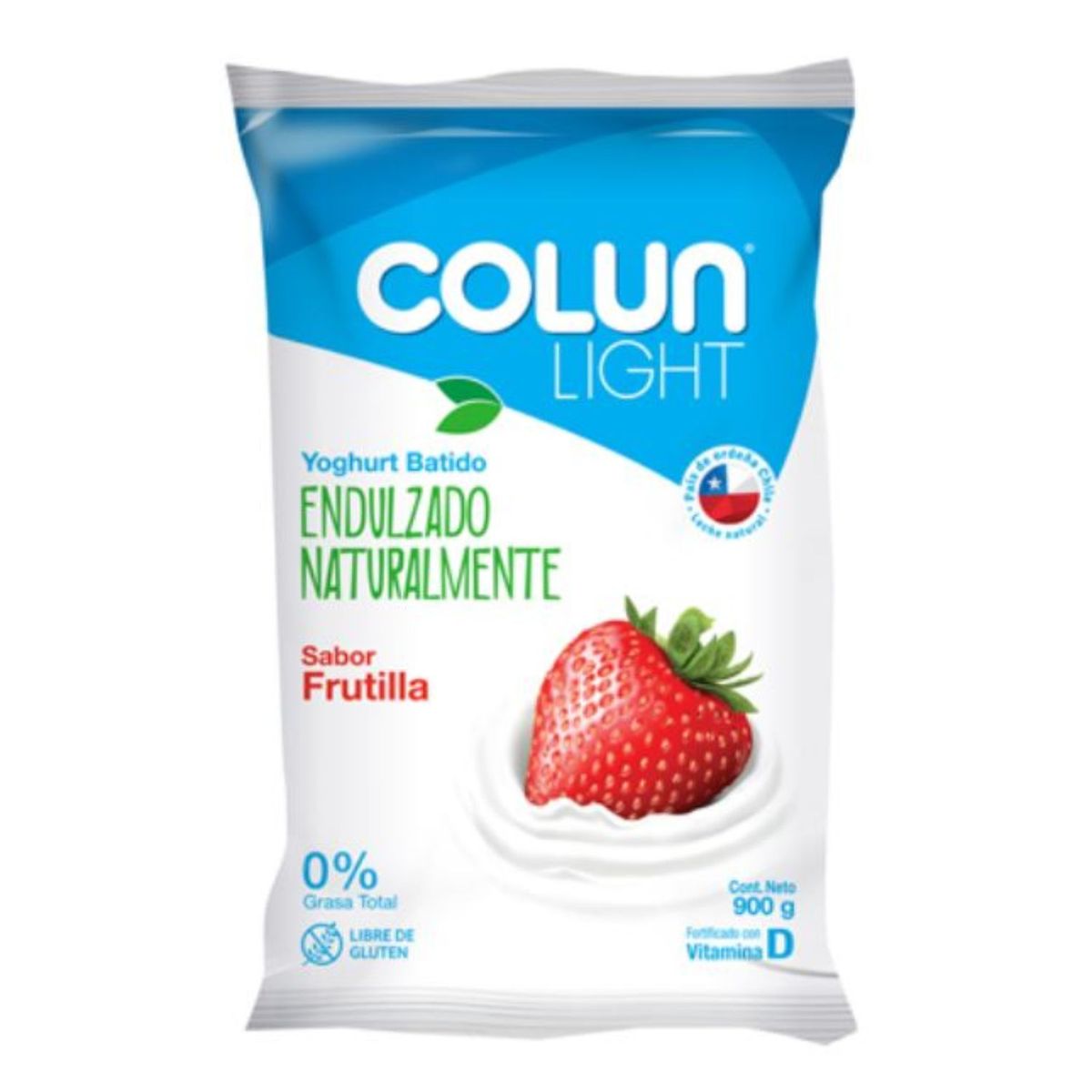 COLUN - Yoghurt Light Sabor Frutilla Colun 900 g
