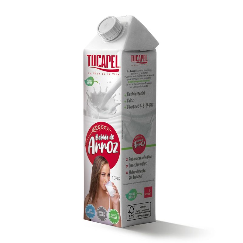 TUCAPEL - Bebida Vegetal de Arroz Tucapel 1 L
