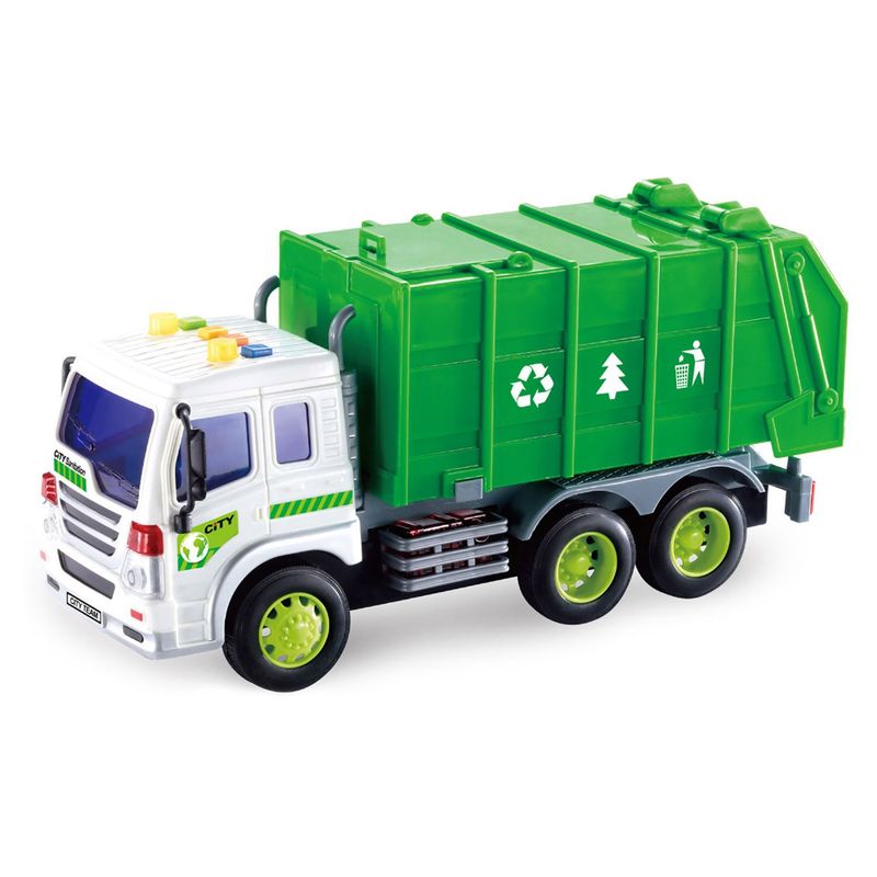 ULTRAX - Camion A Ficción Reciclaje 28 Cm Con Luz Y Sonido