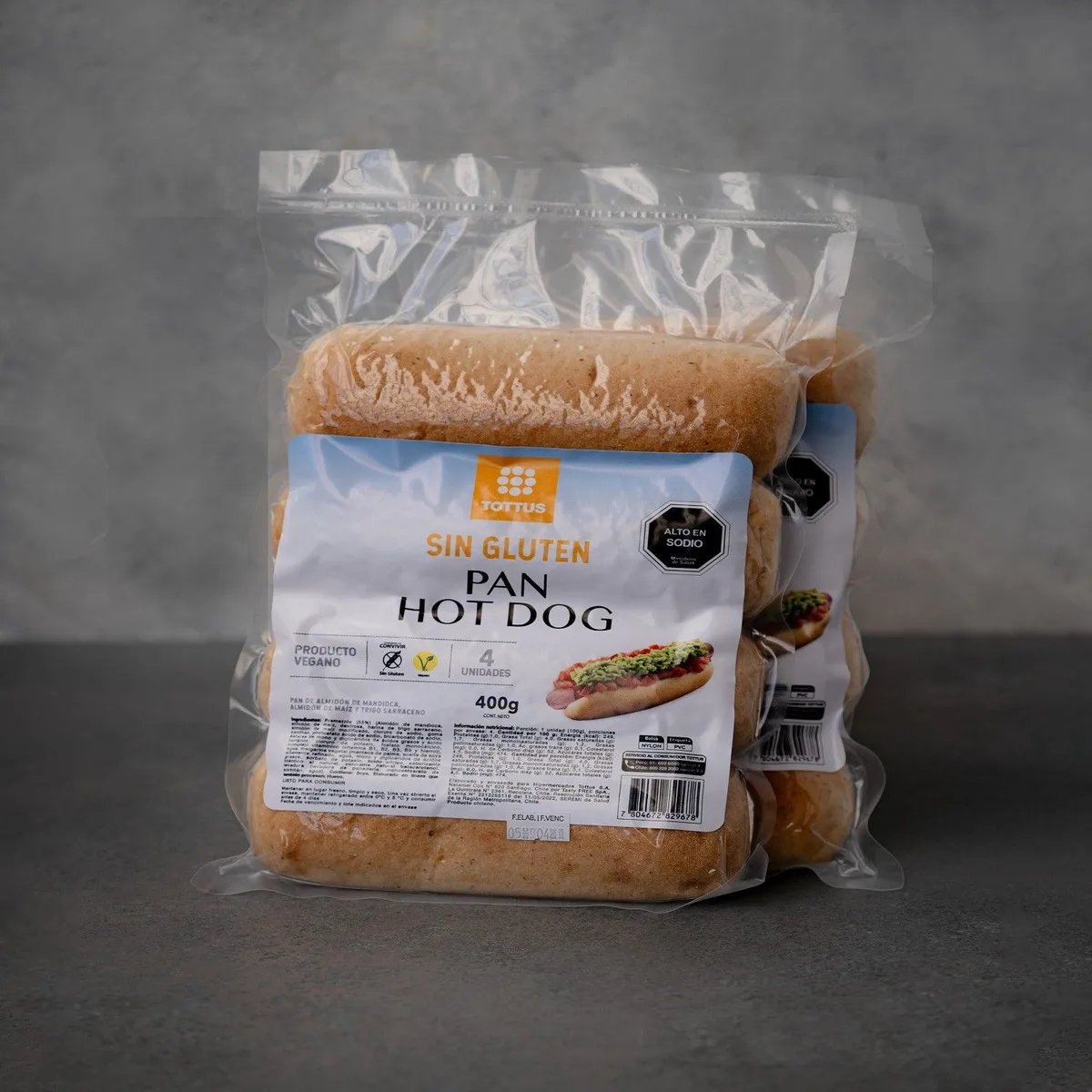TOTTUS - Pan de Hot Dog Sin Gluten Tottus 400 g