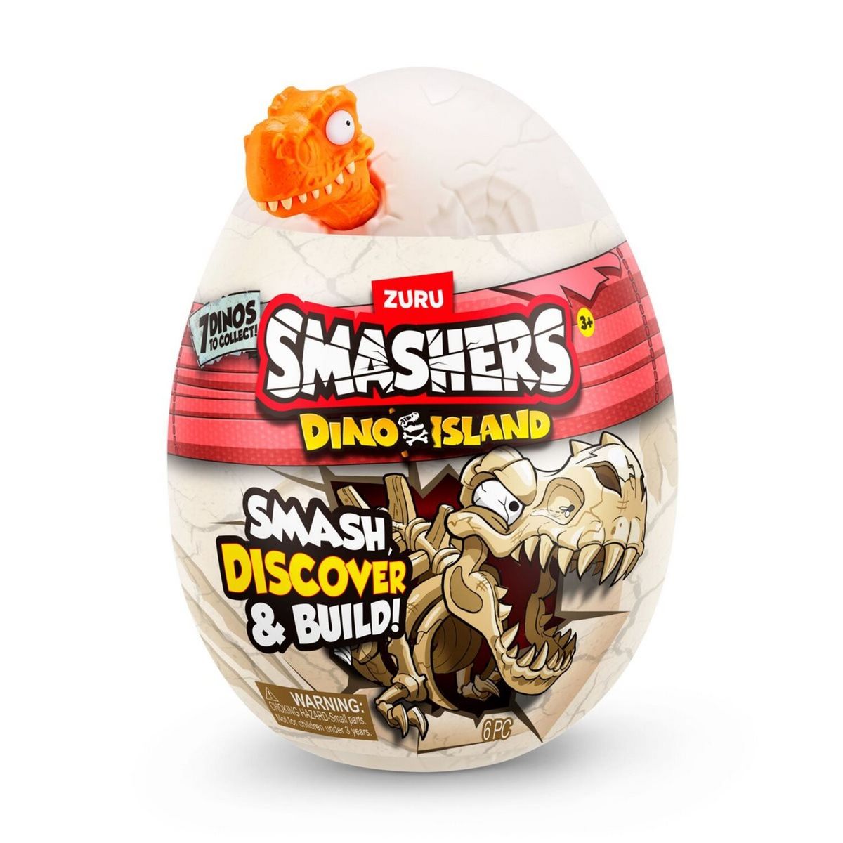 ZURU - HUEVO NANO SMASHERS DINO ISLAND ZURU