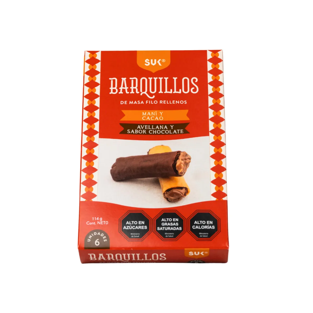 SUK - BARQUILLOS MASA FILO MIX 6 UND 114G