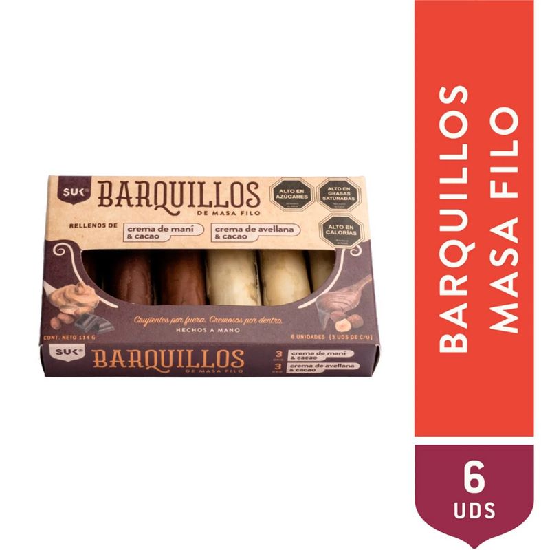 SUK - BARQUILLOS MASA FILO MIX 6 UND 114G