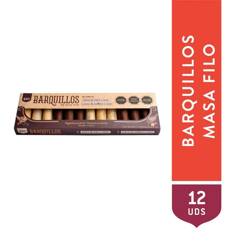 SUK - BARQUILLOS MASA FILO MIX 12 UND 228G