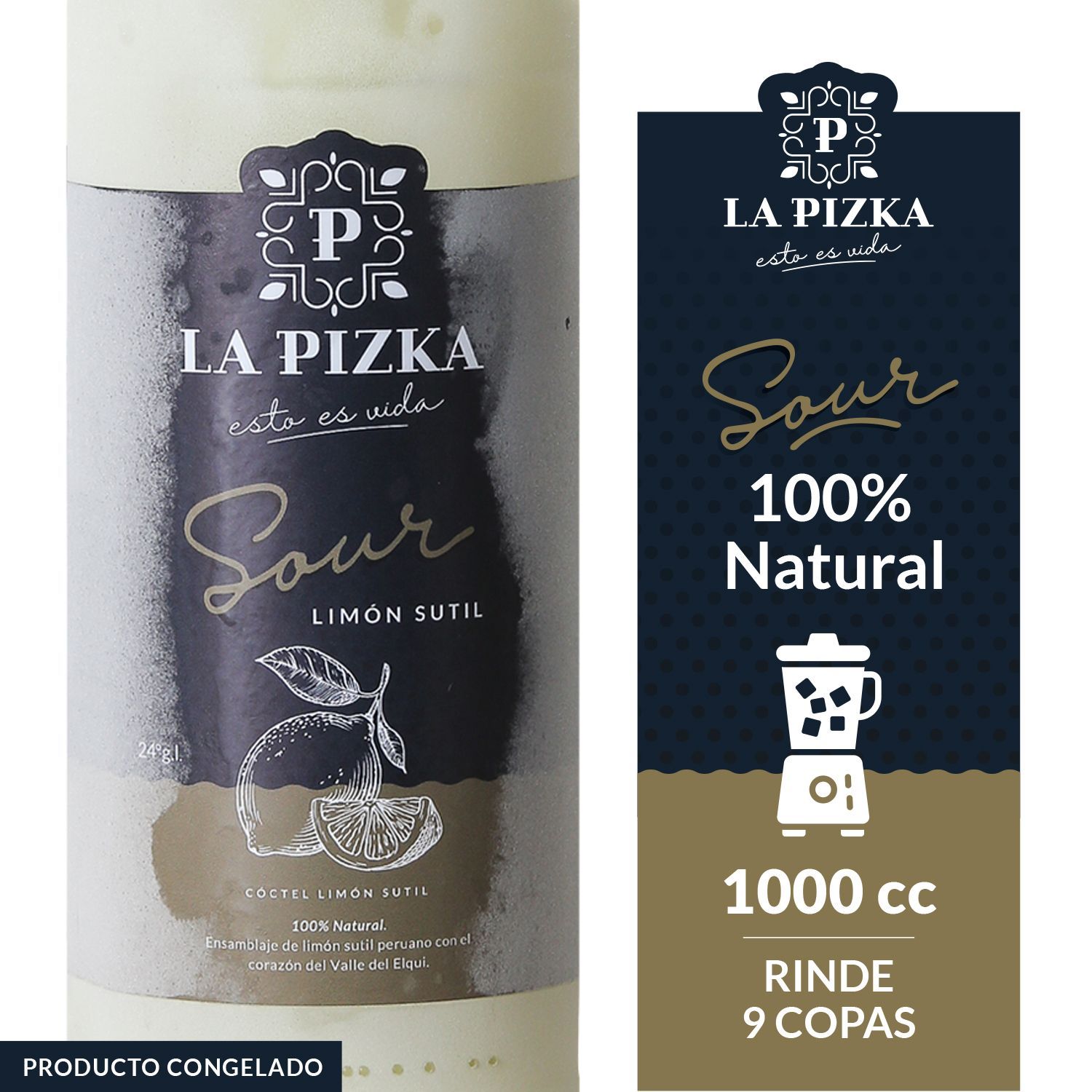 SOUR LIMON SUTIL LA PIZKA 24G 1000 CC | Tottus Chile