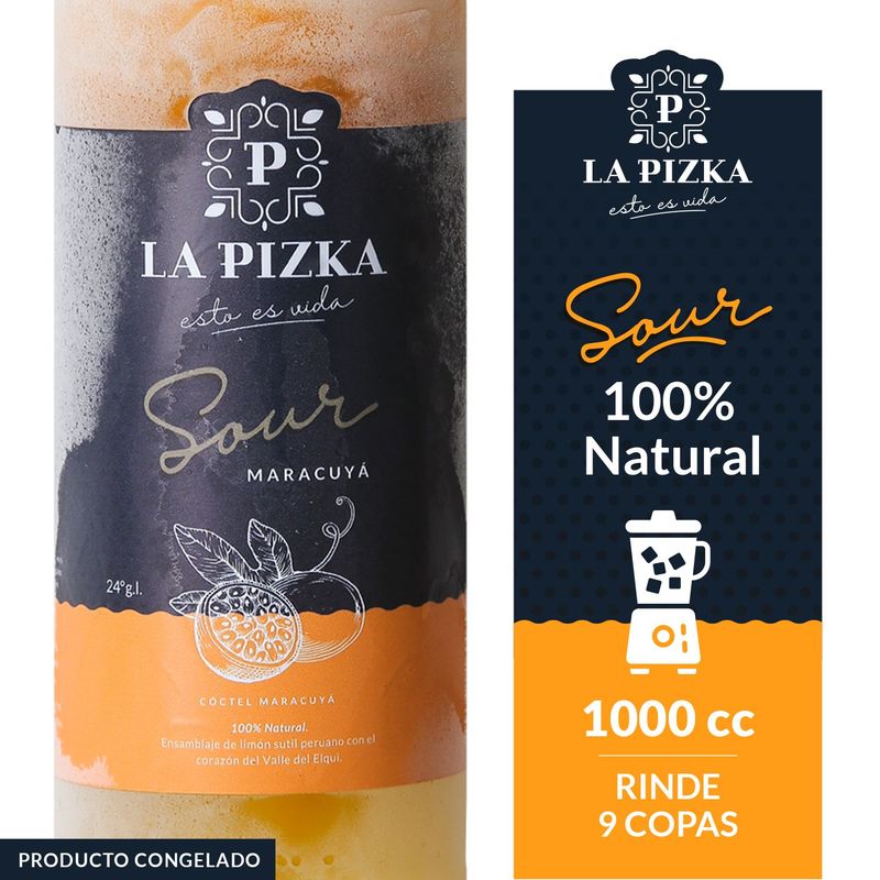LA PIZKA - SOUR MARACUYA LA PIZKA 24G 1000 CC