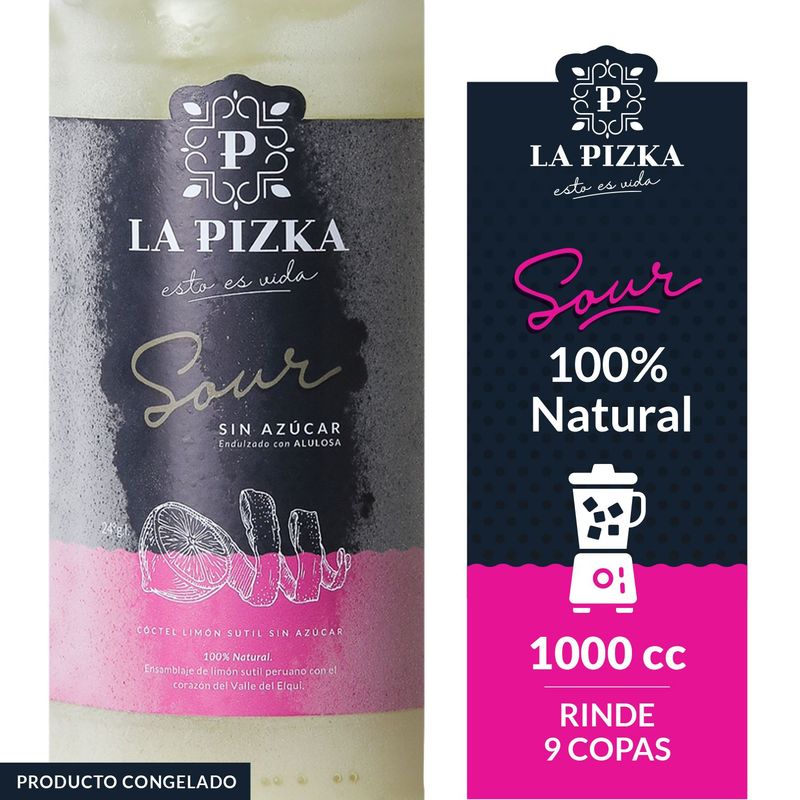LA PIZKA - SOUR SIN AZUCAR LA PIZKA 24G 1000 CC