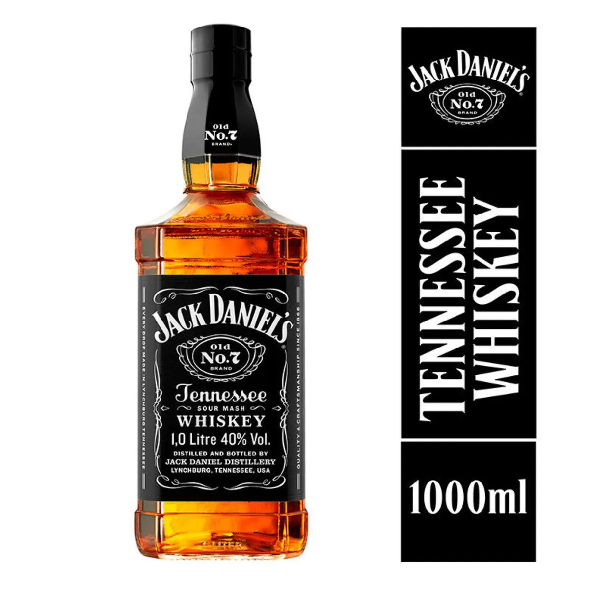 JACK DANIEL'S - Whisky Jack Daniels Tennessee N°7 40° 1000 cc