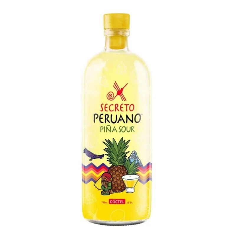 SECRETO PERUANO - Cóctel Sour Secreto Peruano Sabor Piña 12° 750 cc