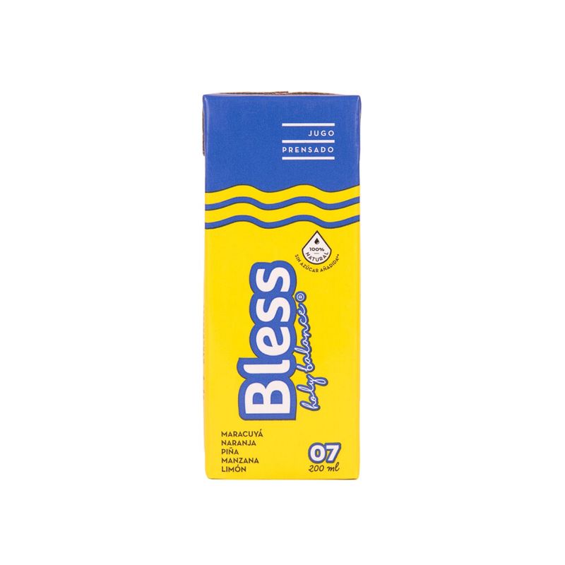 BLESS - Jugo de Maracuyá Naranja Piña Manzana Limón Bless 200 ml