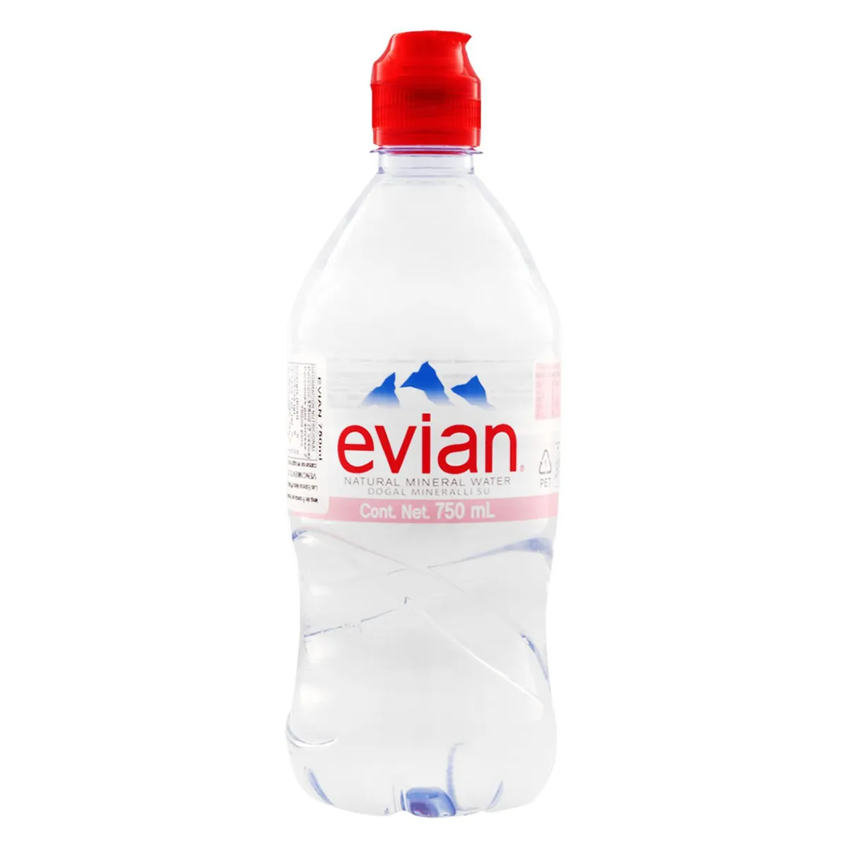 EVIAN - AGUA S/G SPORT EVIAN 750 CC