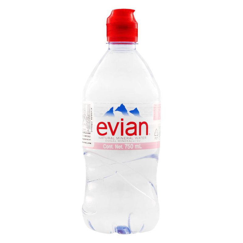 EVIAN - AGUA S/G SPORT EVIAN 750 CC